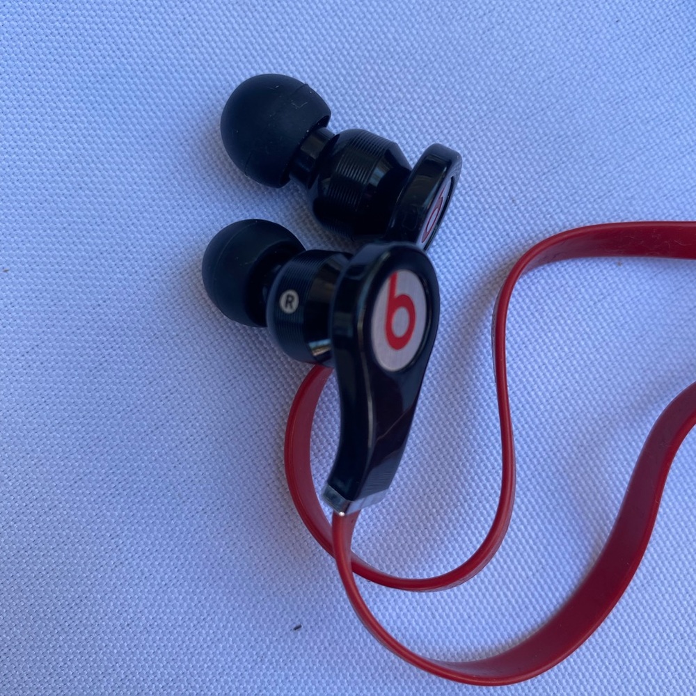 Beats Black and Red Earbuds